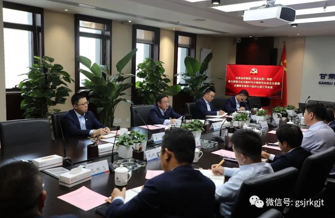 Milan官方网站（华龙证券）党委主题教育领导小组办公室召开第二次工作会议